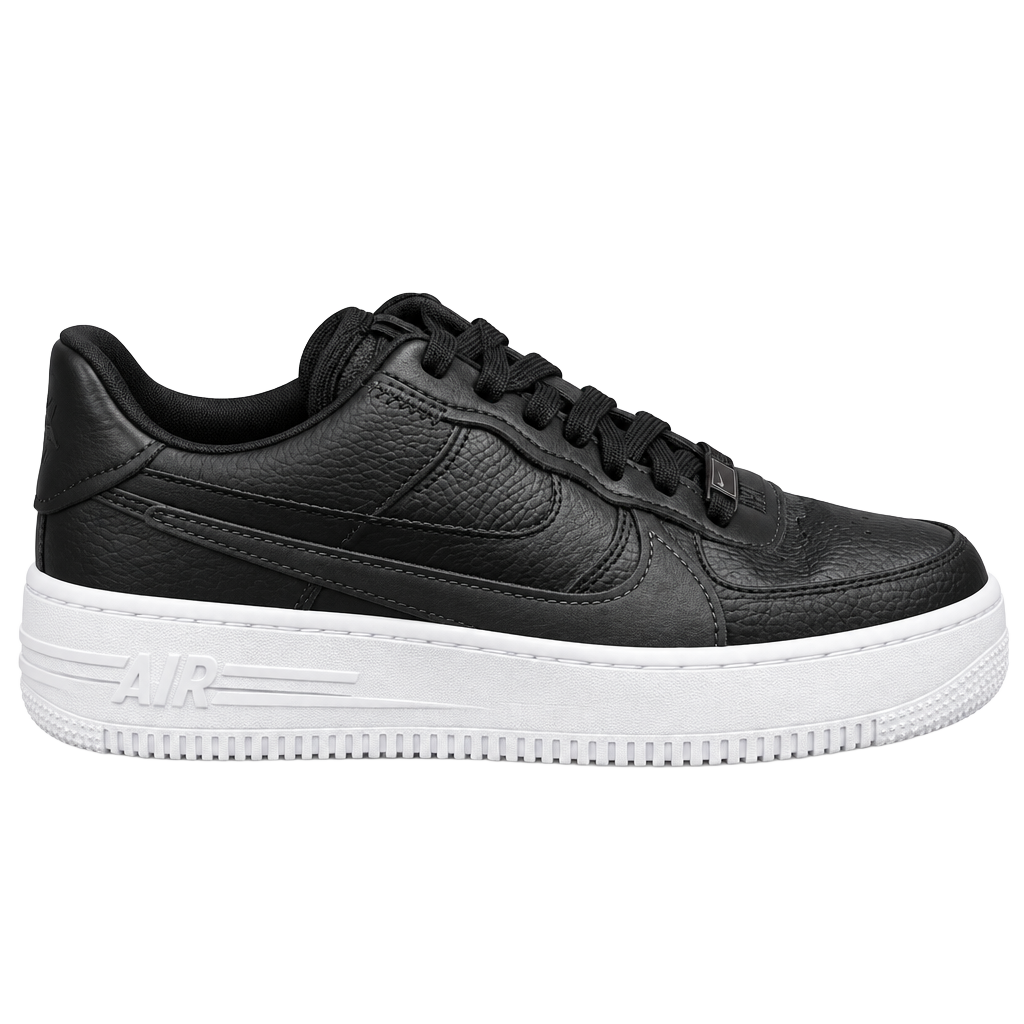 Nike Air Force 1 PLT.AF.ORM Size 8w Black Leather Platform 1