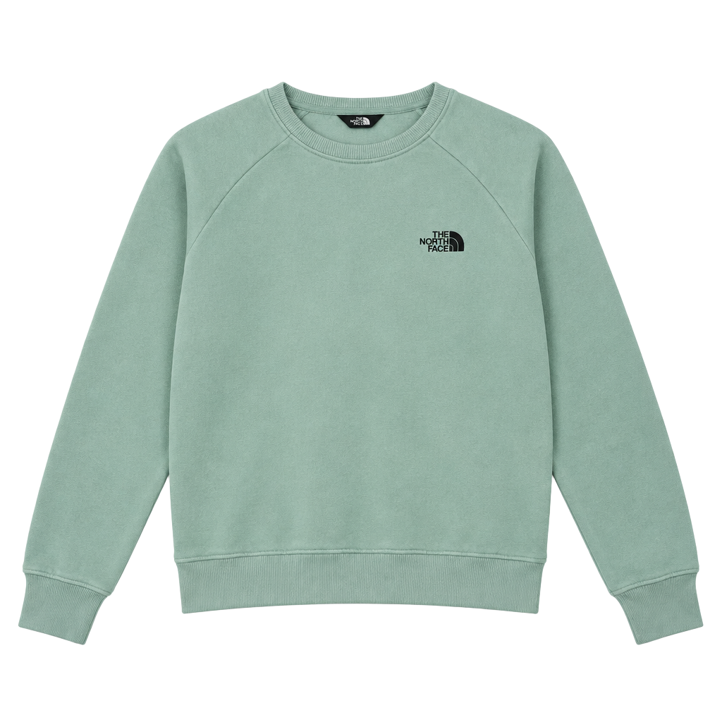 The North Face Women's Slammin Fleece Crew in Misty Jade Size M 1