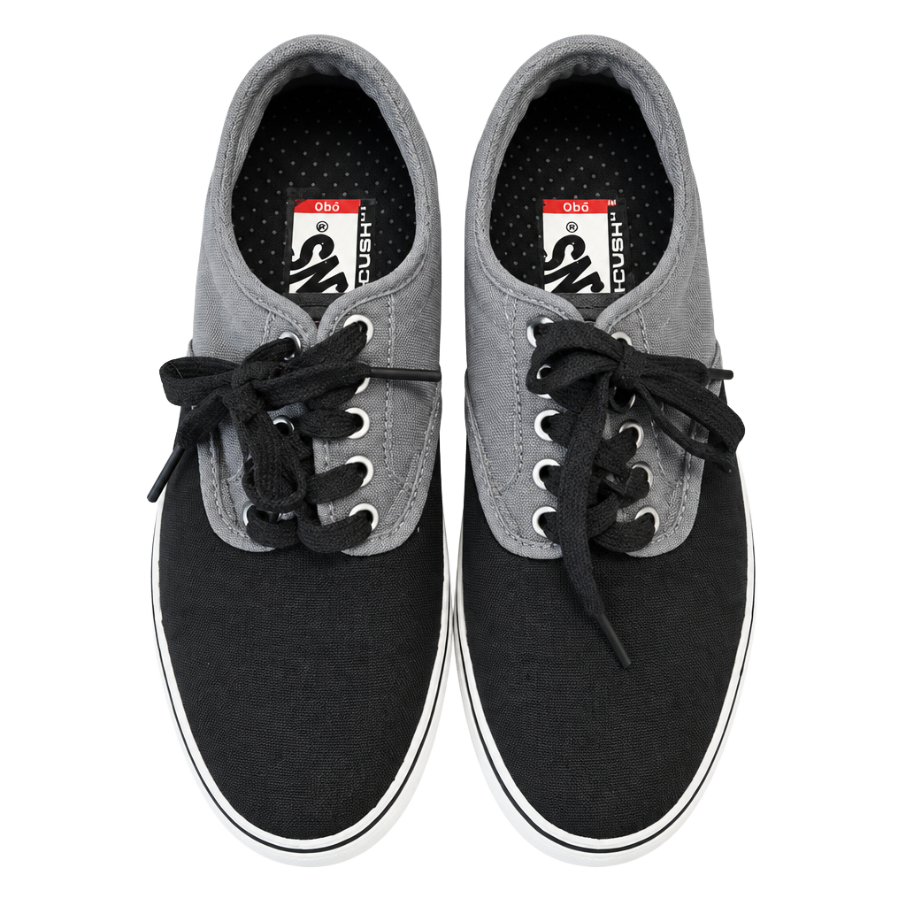 Vans Atwood Low Suede Canvas Black Grey Skate Shoes US 7.0 1