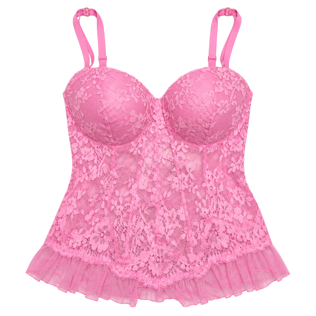 Victoria's Secret Dream Angels Bra Top M-DD Pink Lace 1