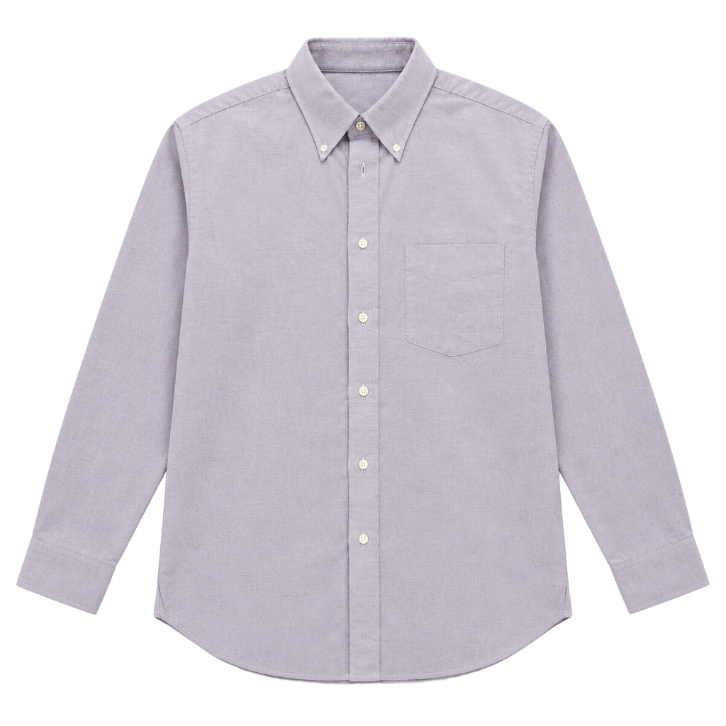 Stafford Wrinkle Free Oxford Shirt Size 17 32-33 Lavender Regular Fit 1