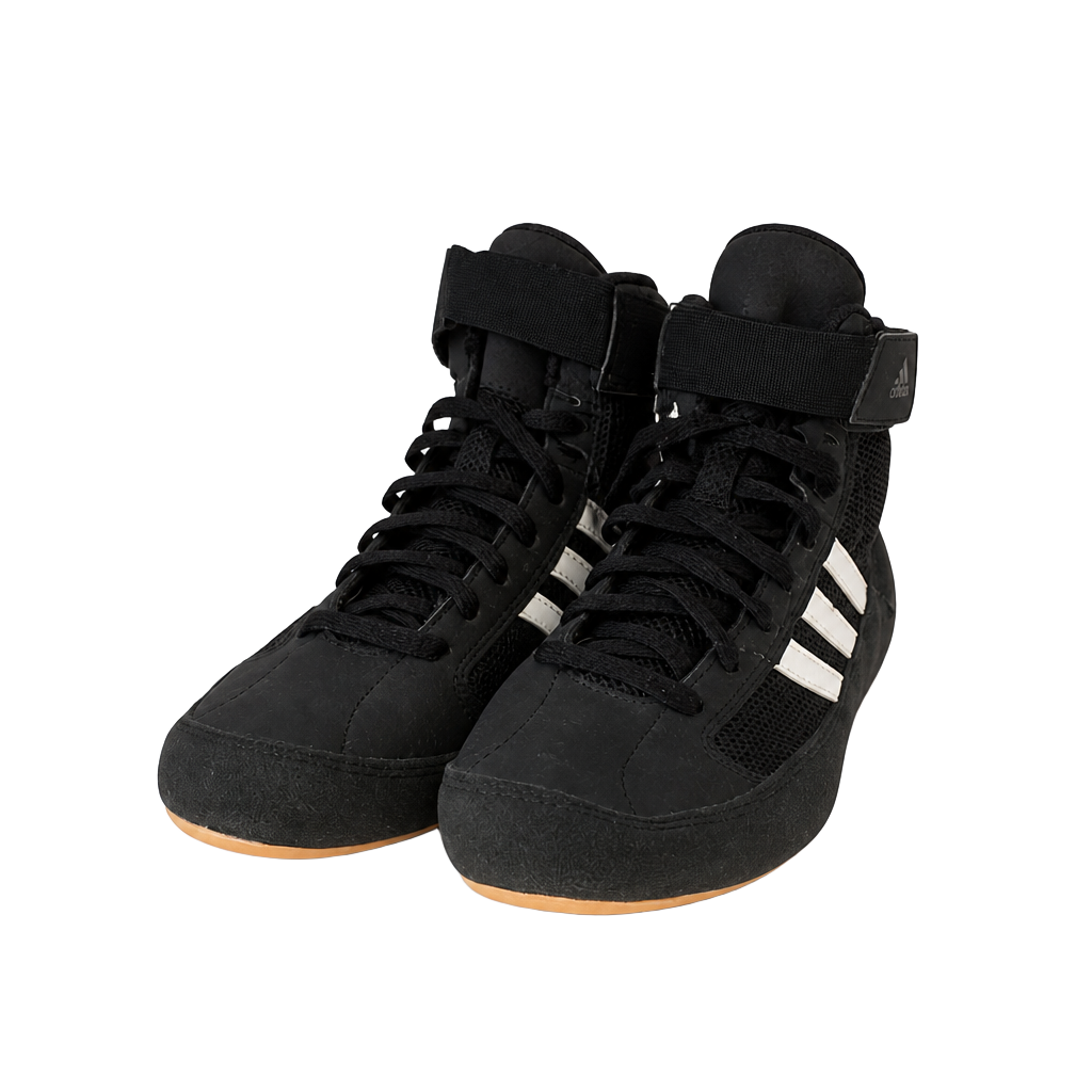 Adidas HVC 2 Black White Wrestling Boxing Shoes AQ3325 Men’s 7.5 1