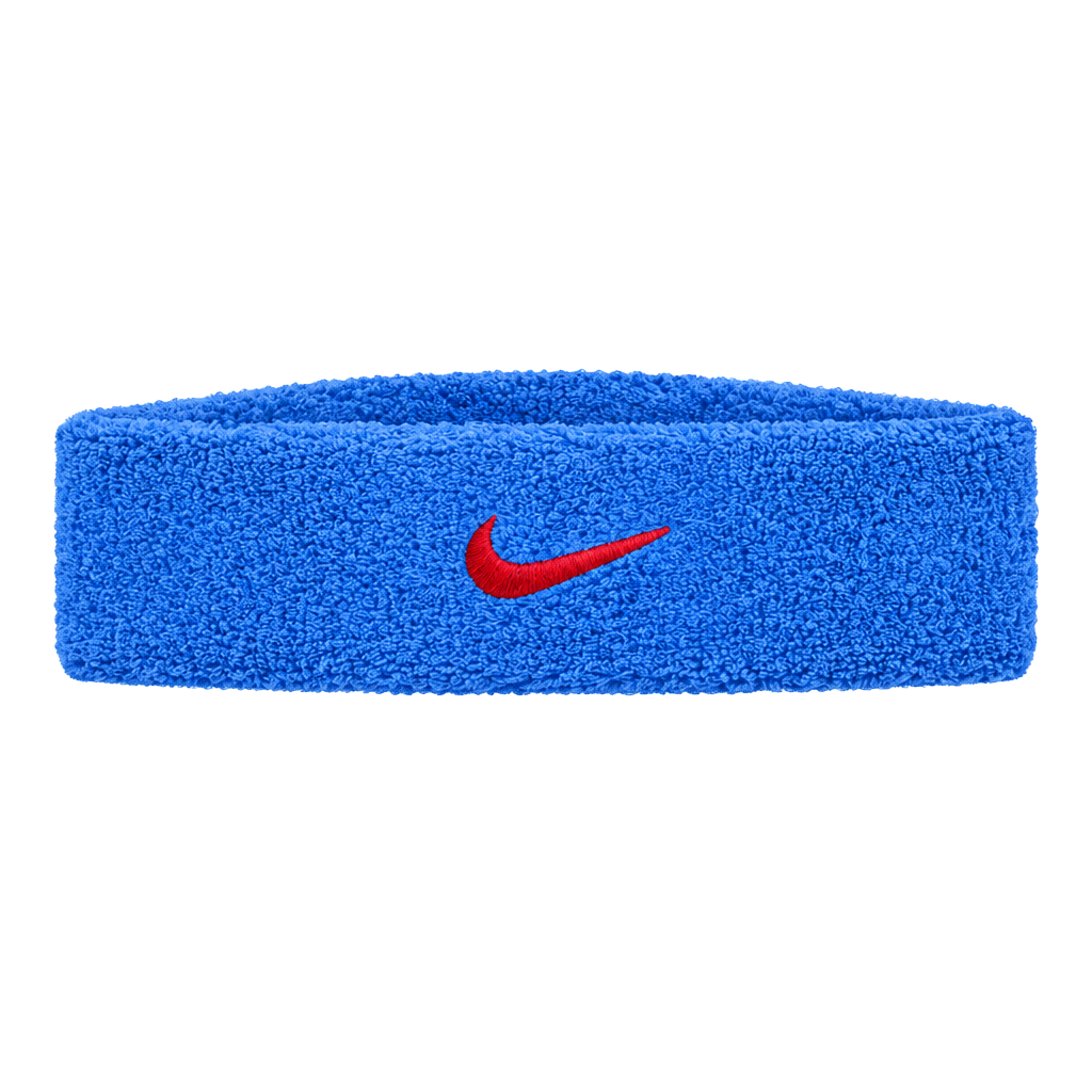 Nike Headband Blue Red Swoosh Terry Cloth Athletic 1