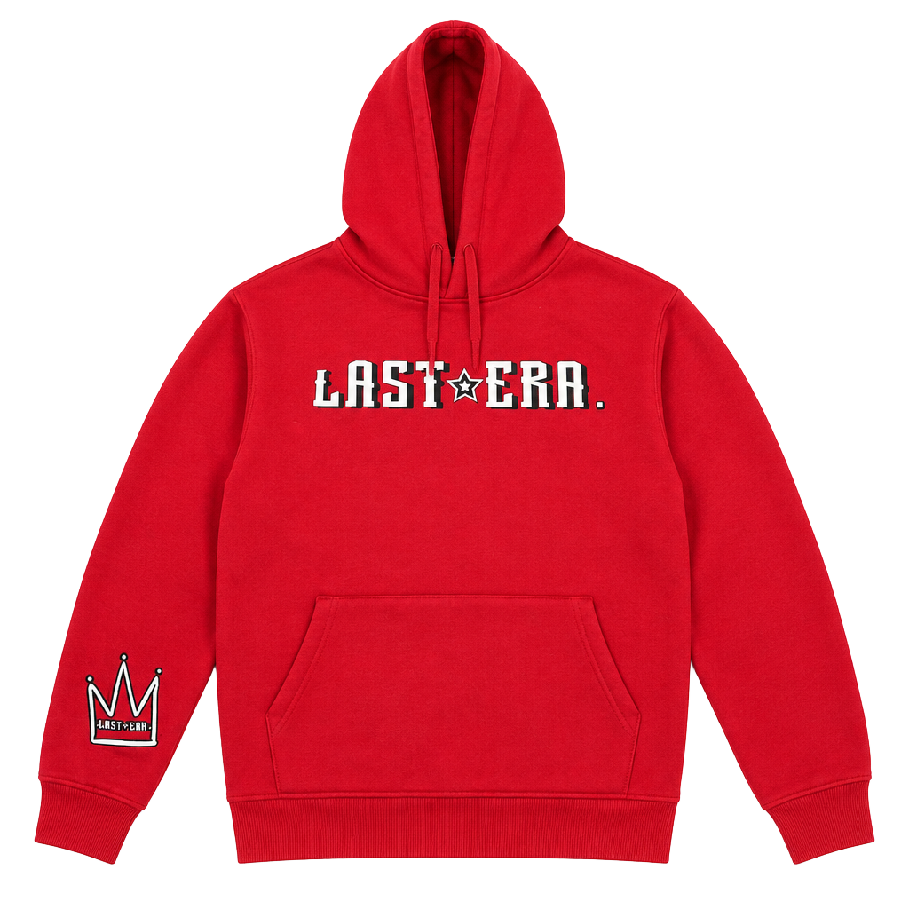 Last Era Red Hoodie Product Of The Past Sweatshirt 1