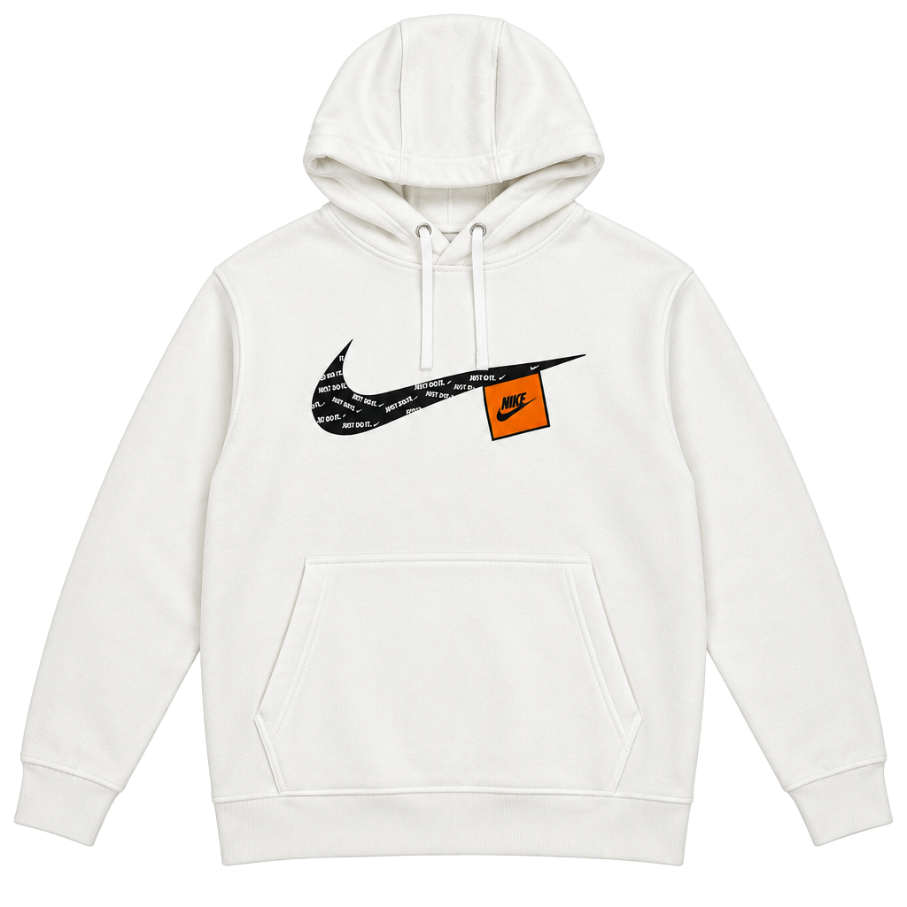 Nike Just Do It Hoodie Size L White 1