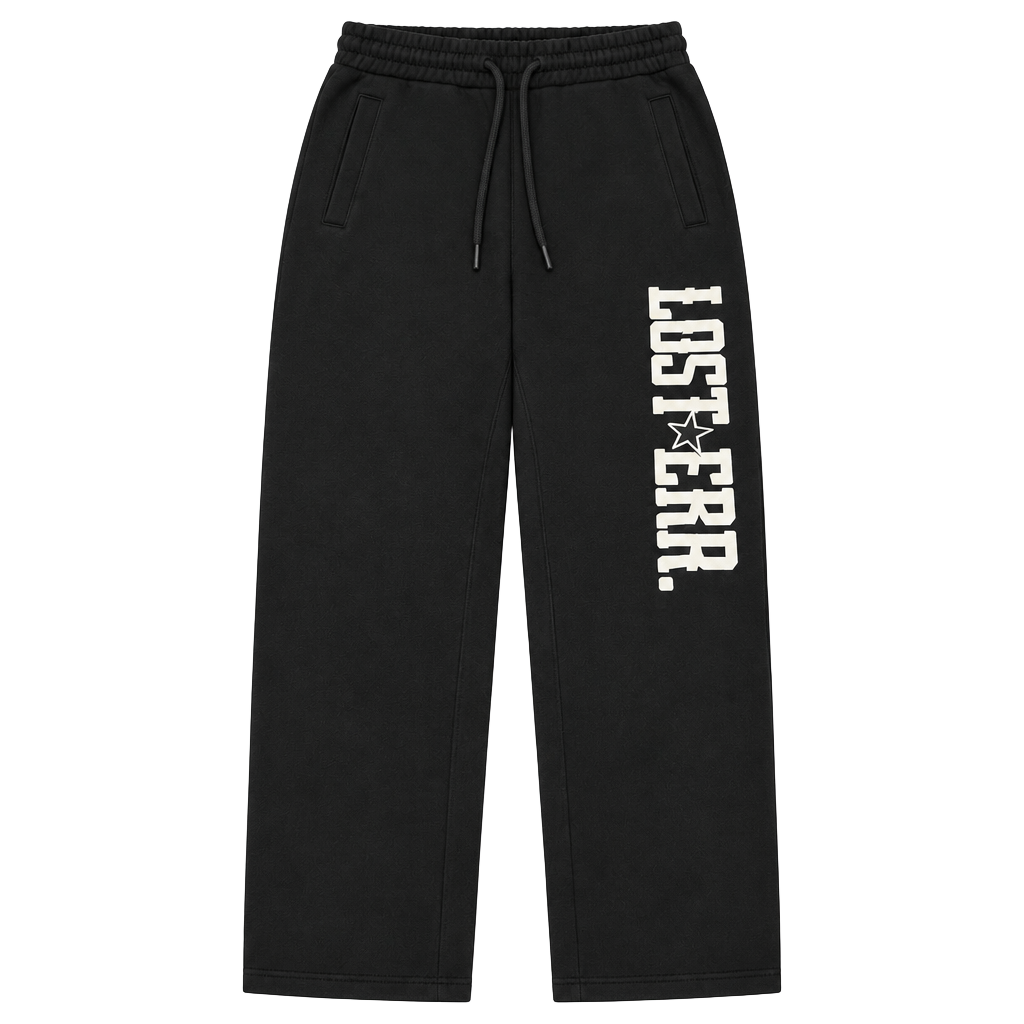 Last Era Sweatpants Black Graphic 1