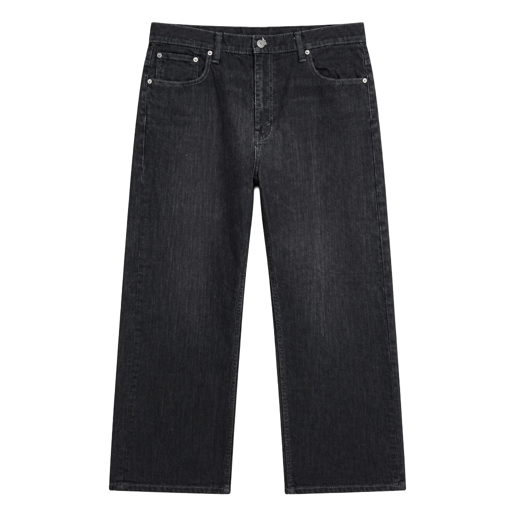 Levi's 569 Loose Straight Fit Black Jeans 38x32 1