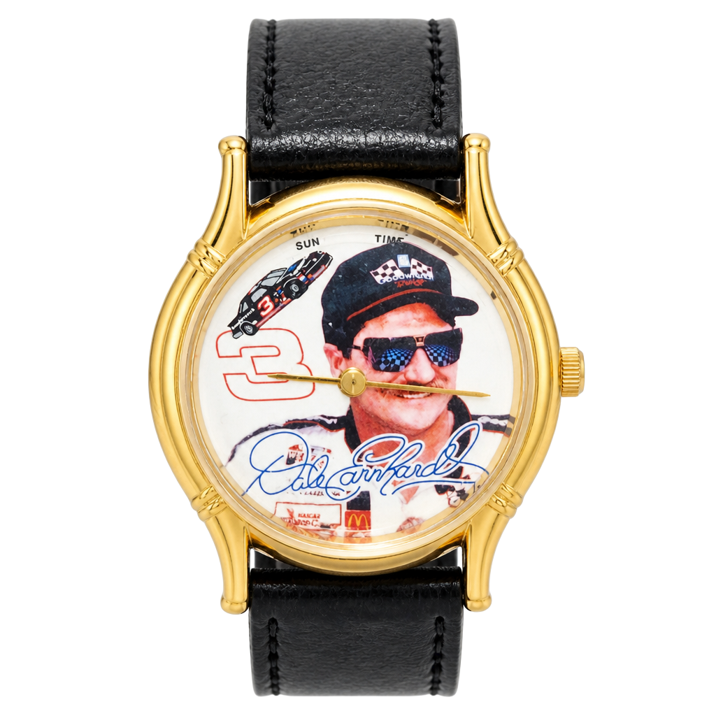 Vintage 1995 Sun Time Dale Earnhardt Driver Signature Series Wristwatch 1