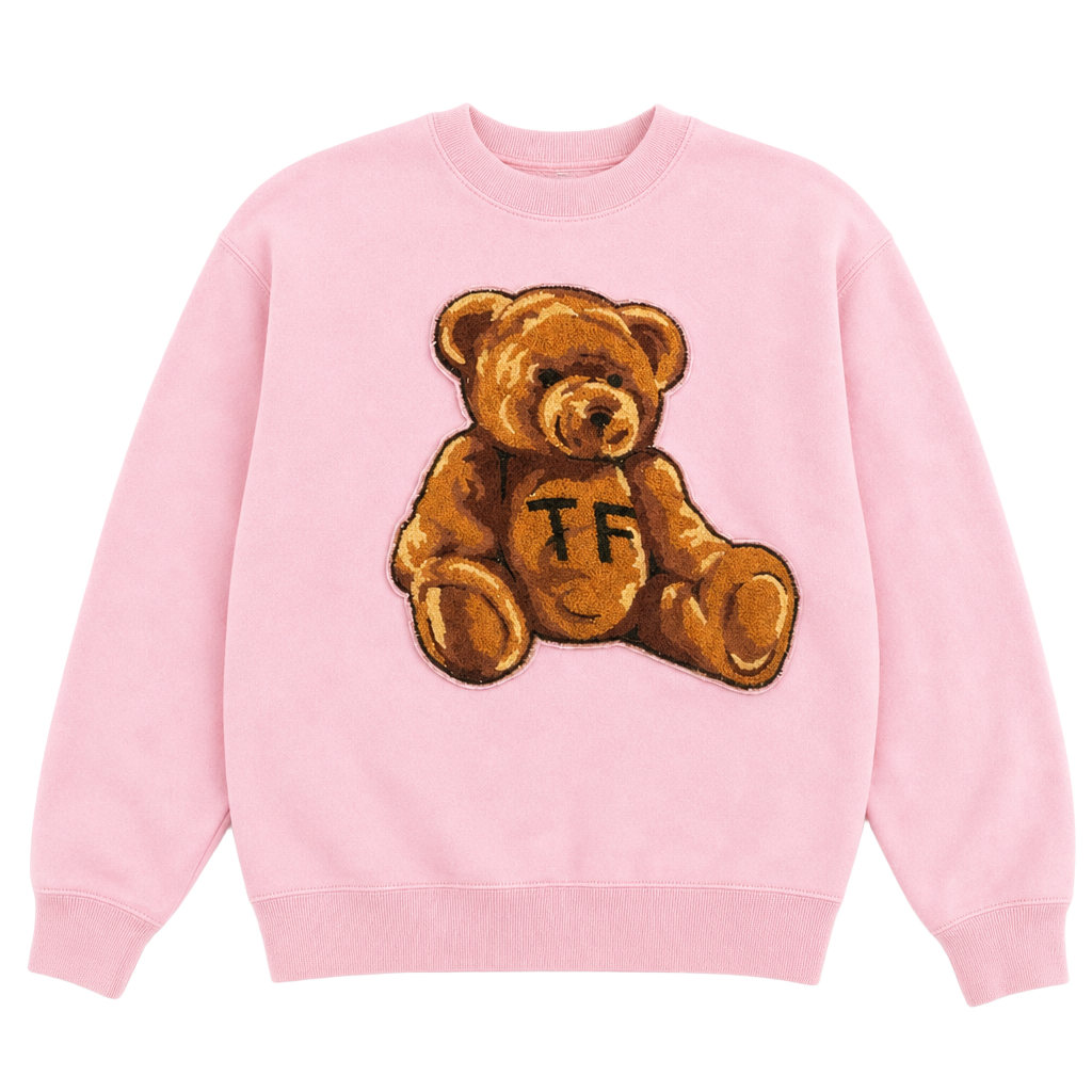 π Teddy Fresh Pink Teddy Bear Crewneck Sweatshirt | Size π§Έ 1