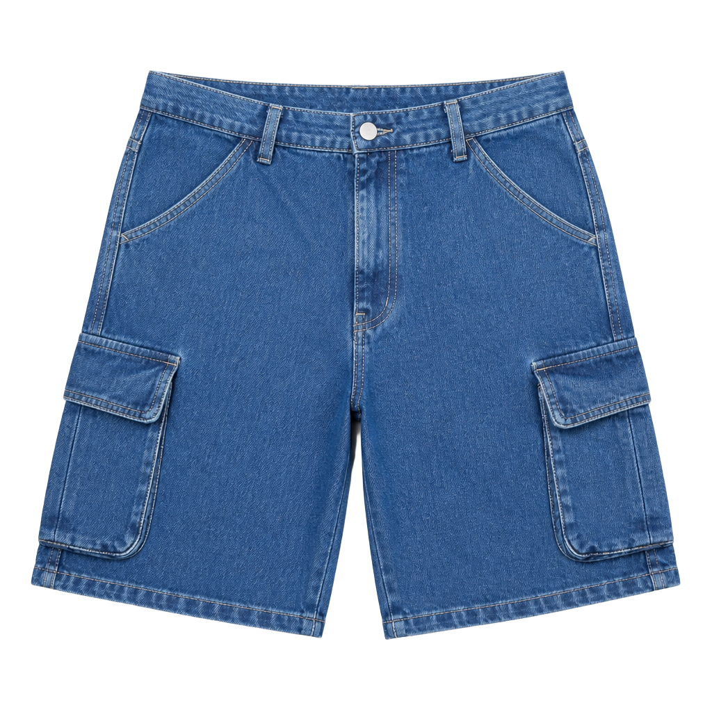 Denim Cargo Jorts 1