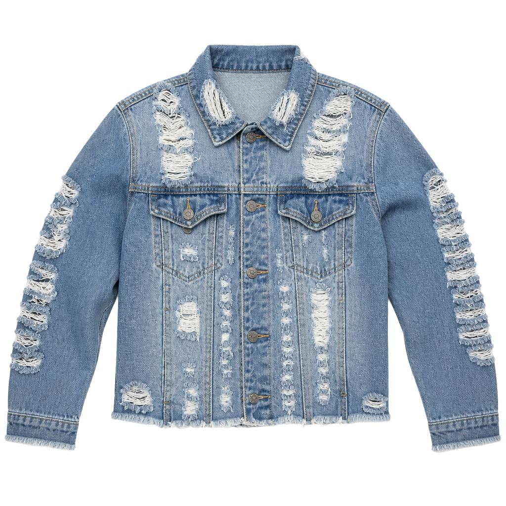 Cello Heavily Cropped Denim Jacket,
1