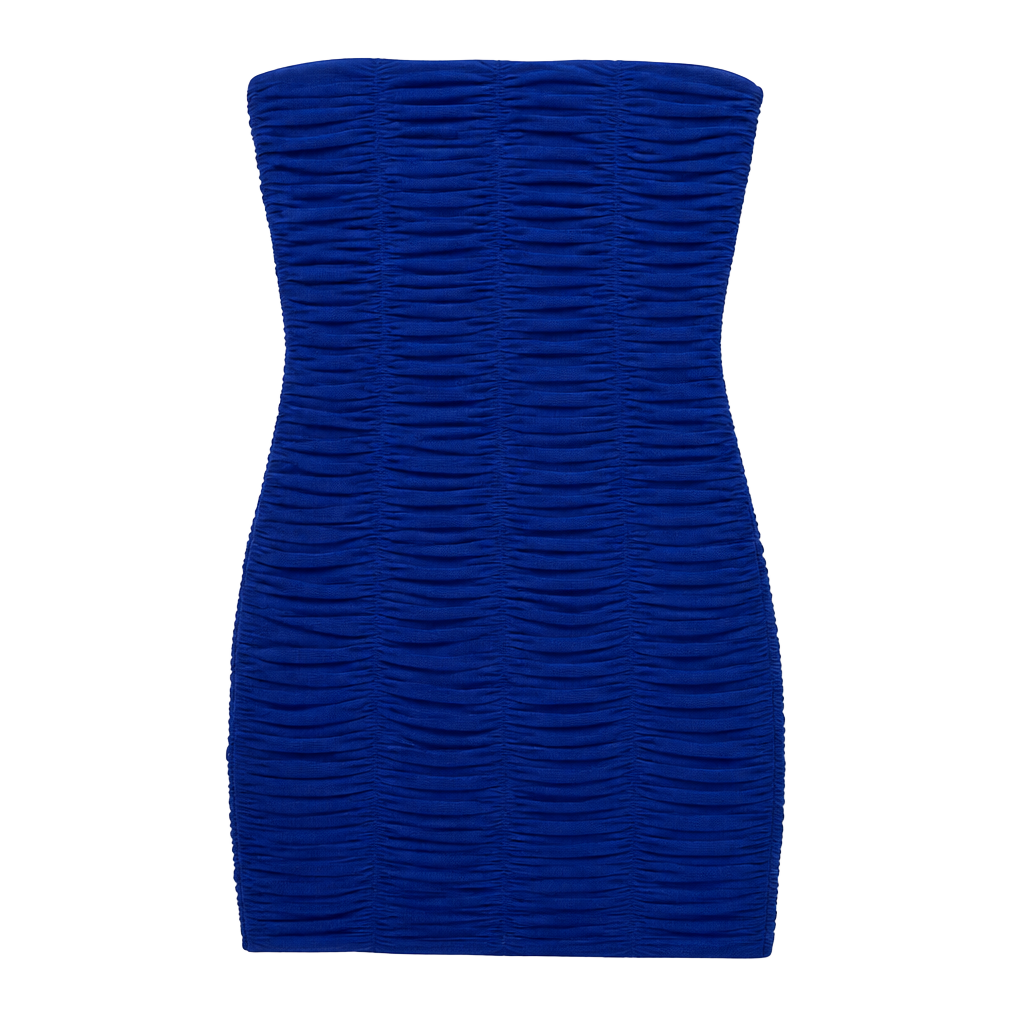 Strapless Mini Dress in Royal Blue 1
