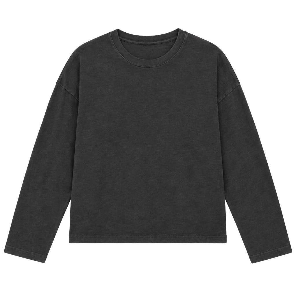 Patagonia Women's Charcoal Gray Oversized Long Sleeve Crewneck Size S 1
