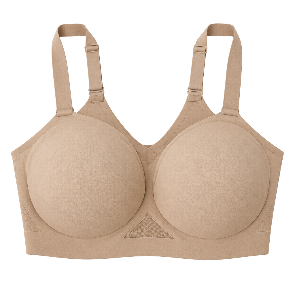 Honeylove Silhouette Wireless Bra Size M+ Sand 1