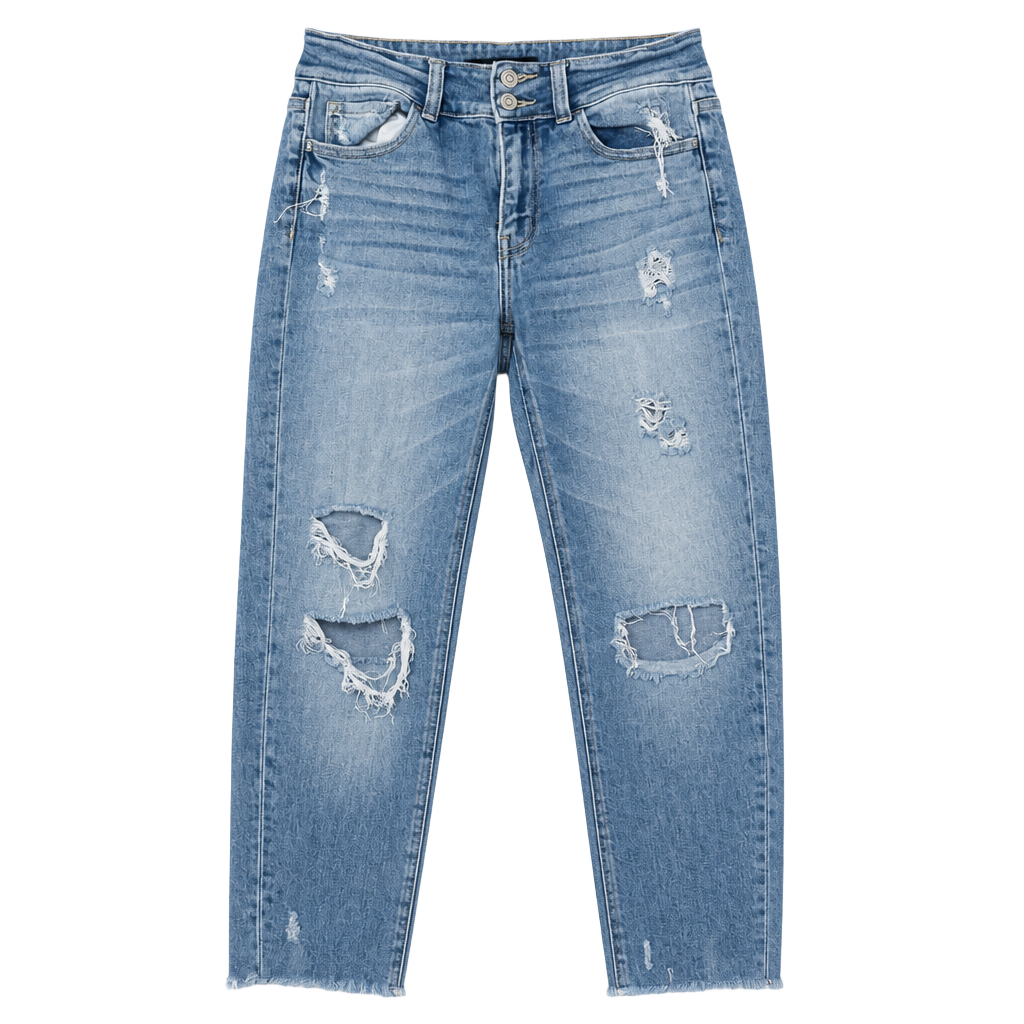 Flying Monkey Mid Rise Skinny Distressed Ripped Jeans Style Y3685L Size 28 1