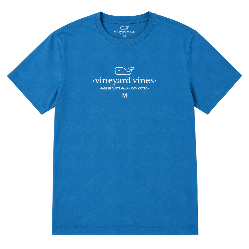 Vineyard Vines Tuna Pocket T-Shirt Size M Blue Cotton 1