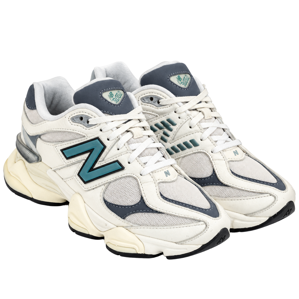 New Balance 9060 Sea Salt Spruce Grey Sneakers 1