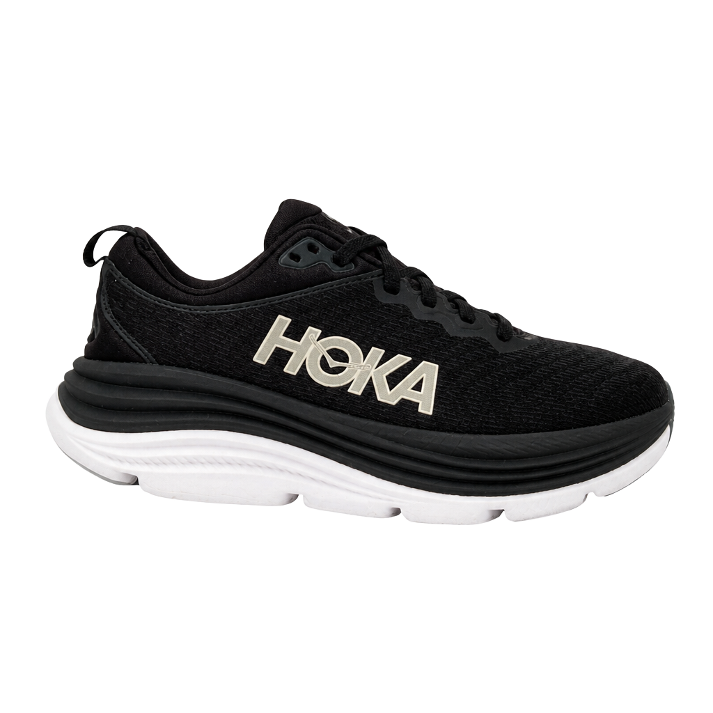 Hoka Gaviota 5 Black White Running Shoes 1