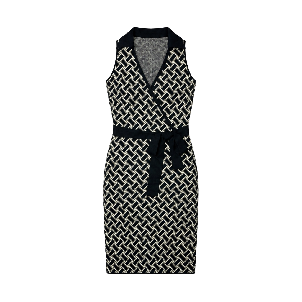 Diane von Furstenberg Sleeveless Knit Wrap Dress Size S 1