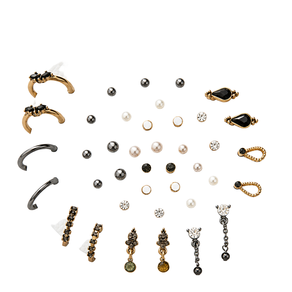 Free People Teeny Tiny Mega Stud Earring Set 1