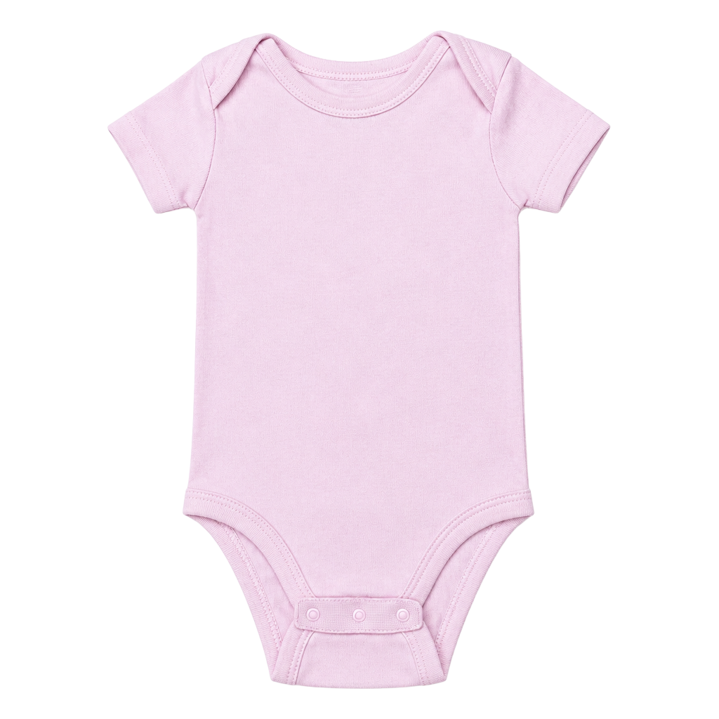 Huggies Baby Bodysuit Size 6M Pink Short Sleeve 1