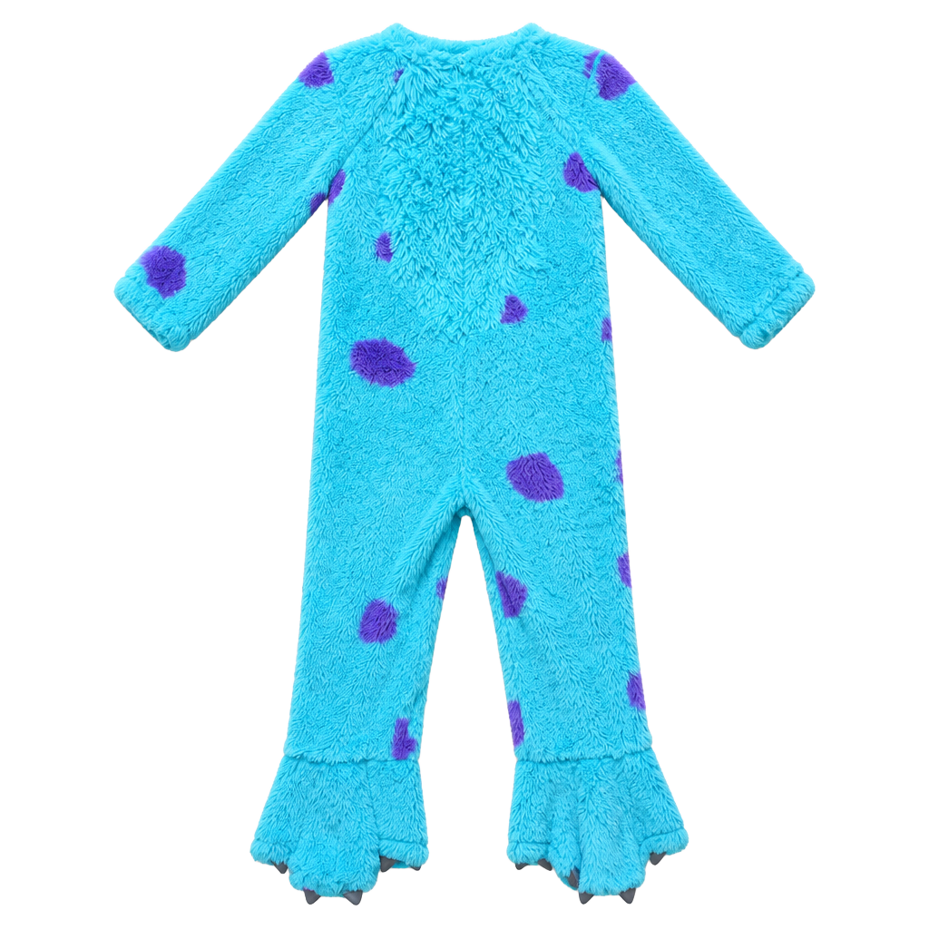 Disney Monsters, Inc. Sulley Costume Size 3-4T Jumpsuit Faux Fur 1