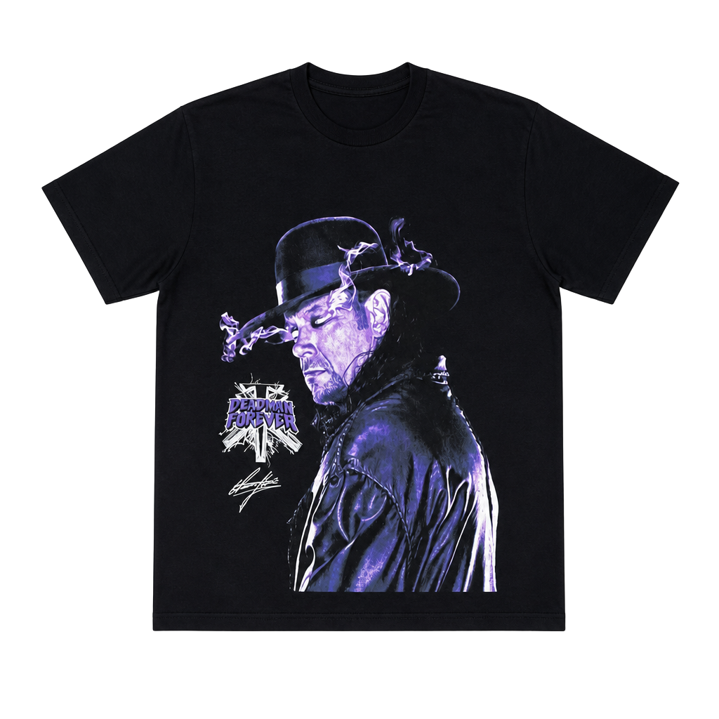 WWE Undertaker Men's T-Shirt Size Medium Black Short Sleeve Crew Neck 1
