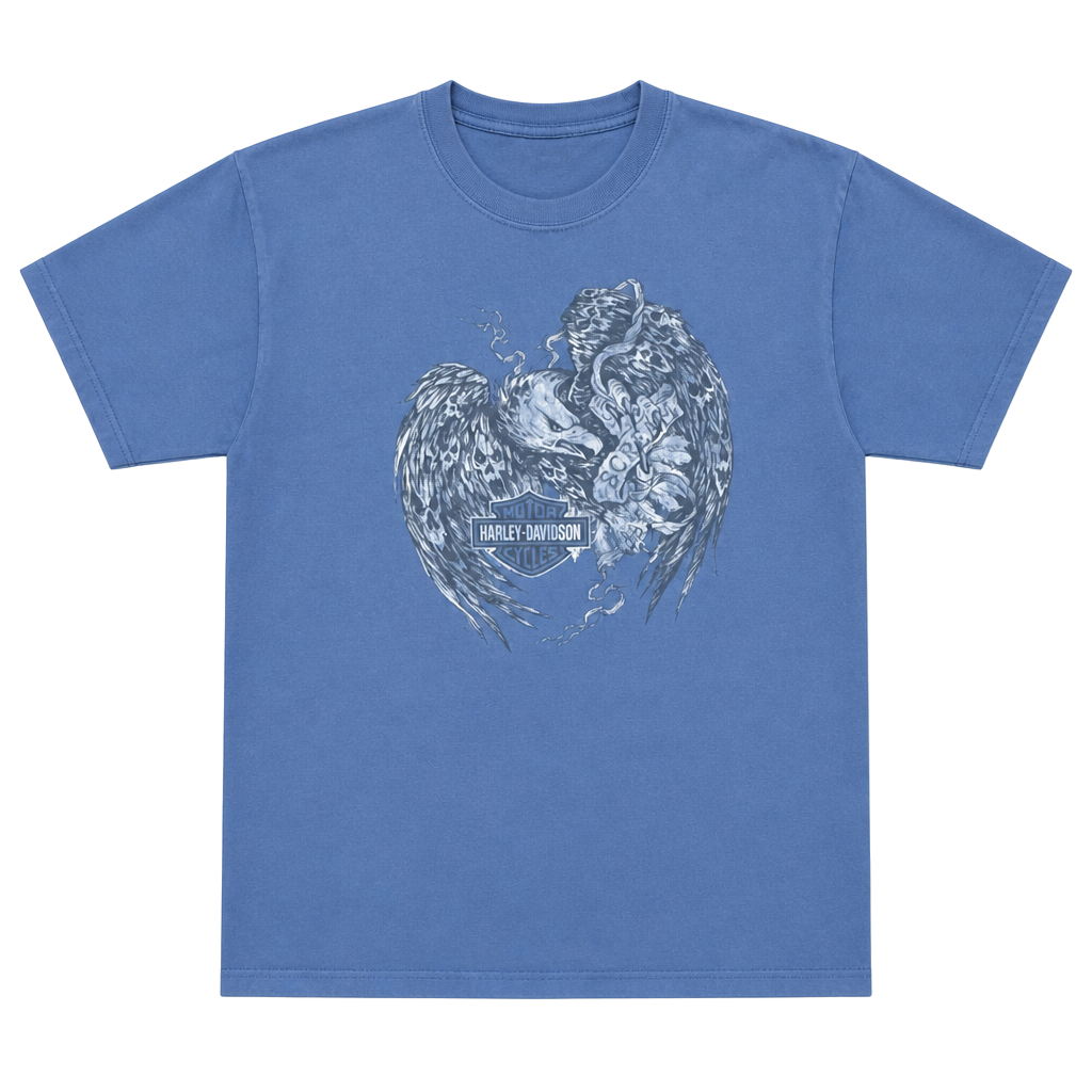Harley-Davidson Stubbs Houston Texas 2010 Blue Graphic T-Shirt Men's Size L 1