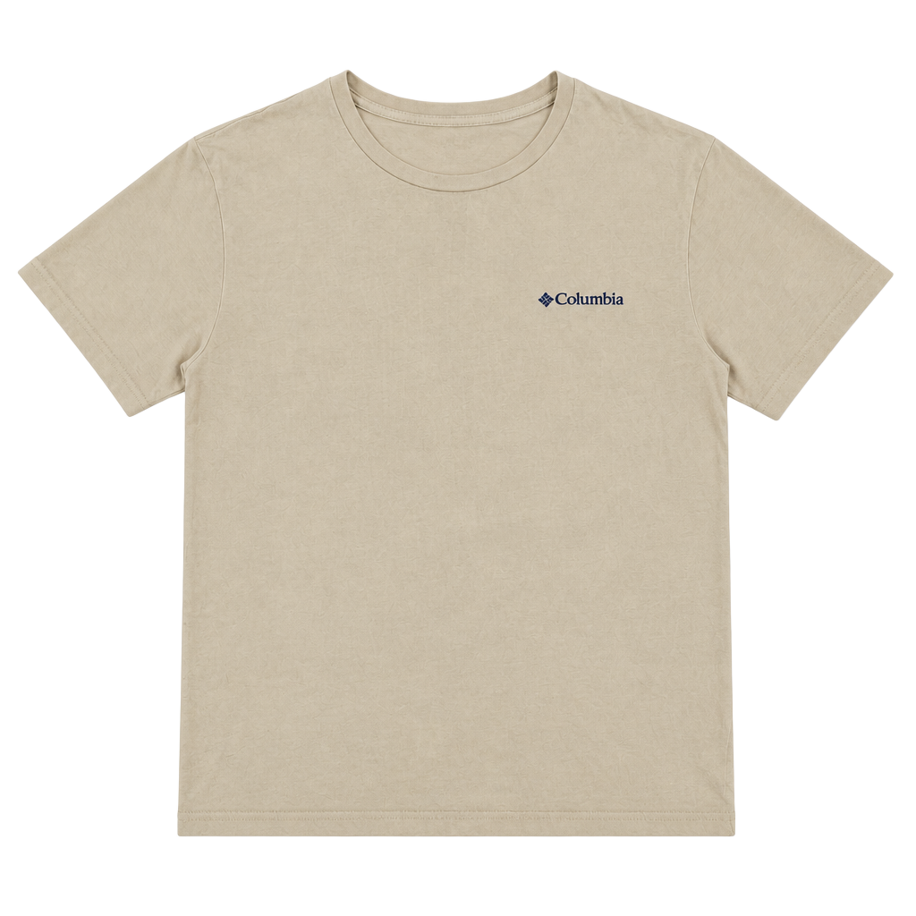 Columbia Sportswear Company Men's Graphic T-Shirt Beige Black Lab Dog Size M 1