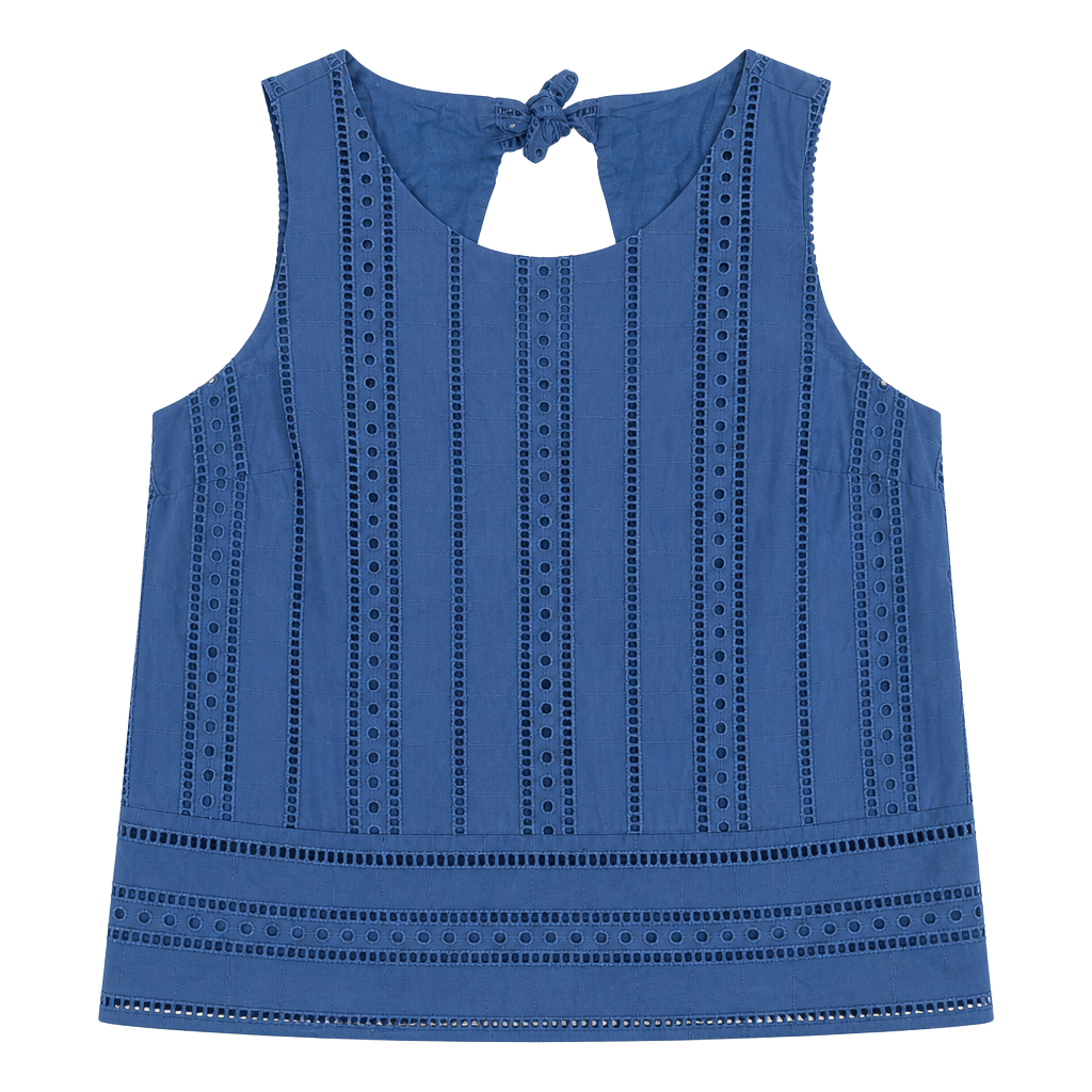 Banana Republic Women's Blue Eyelet Tank Top Size XS 1