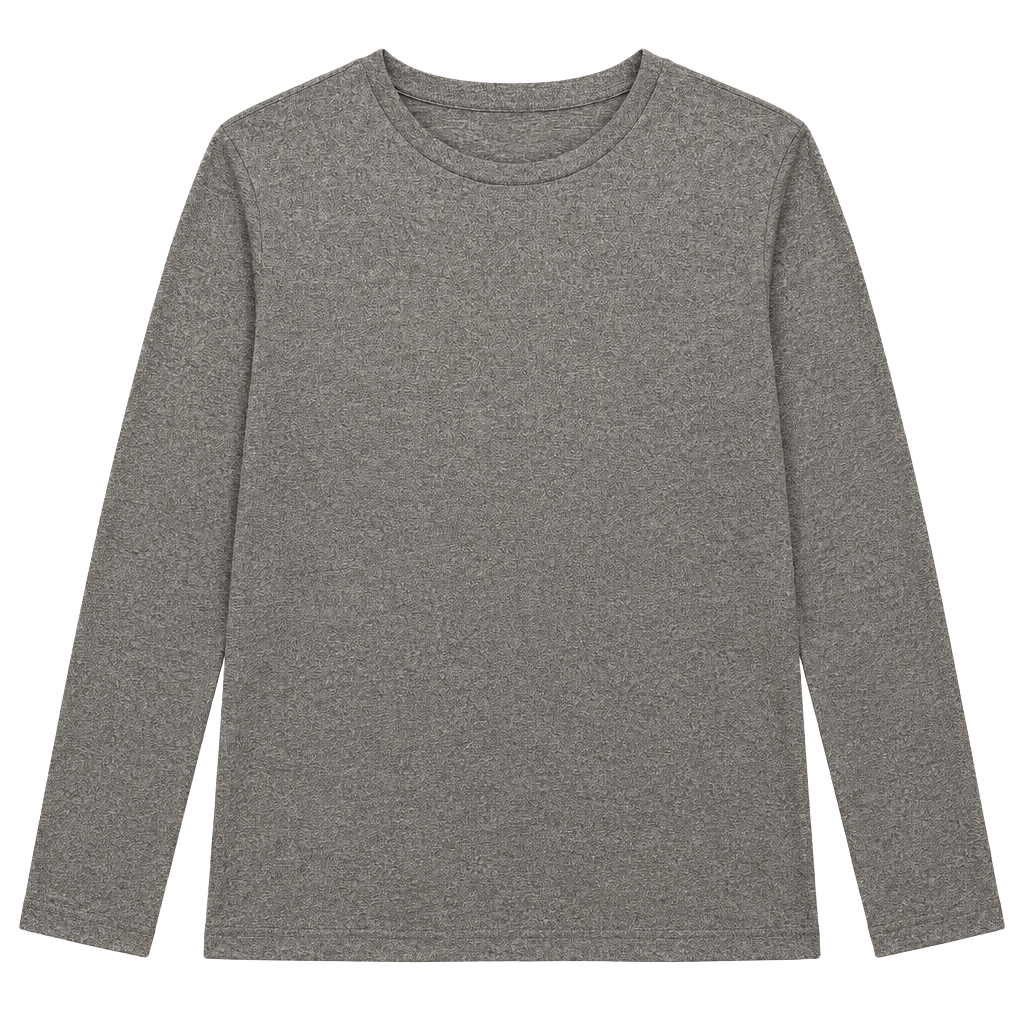 American Eagle Outfitters Gray Long Sleeve Crewneck Top 1