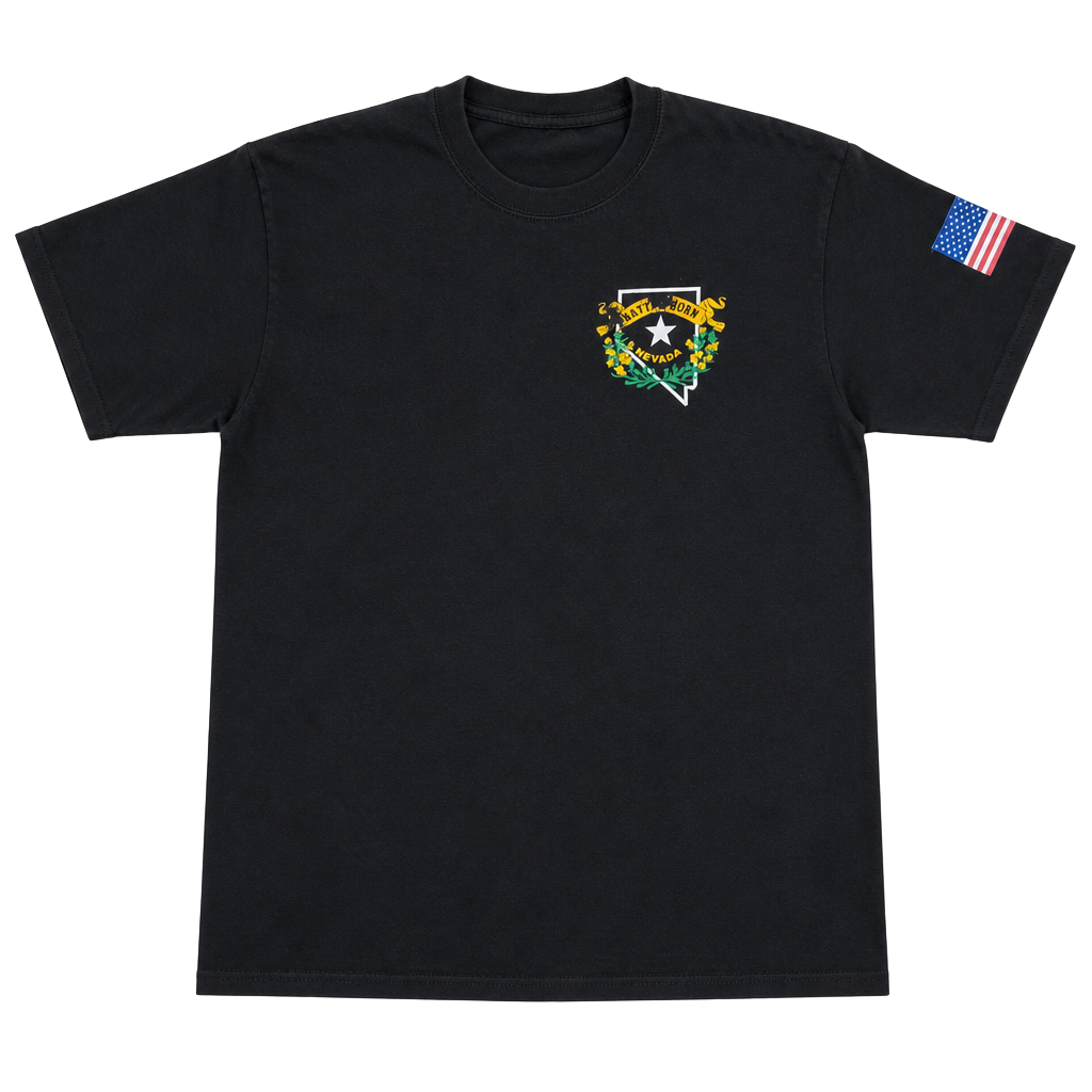 NDF Fire Winnemucca Black Graphic T-Shirt Nevada Battle Born 1