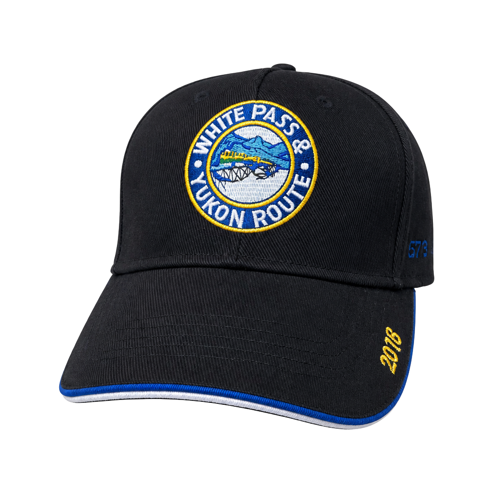 White Pass & Yukon Route Baseball Cap 2018 Skagway Alaska Black Adjustable 1