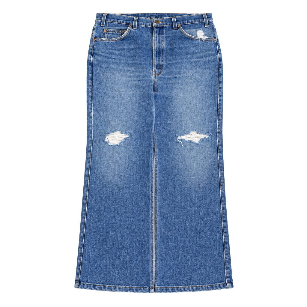 Levi's Straight Jeans Blue Vintage Distressed Cotton Denim 1