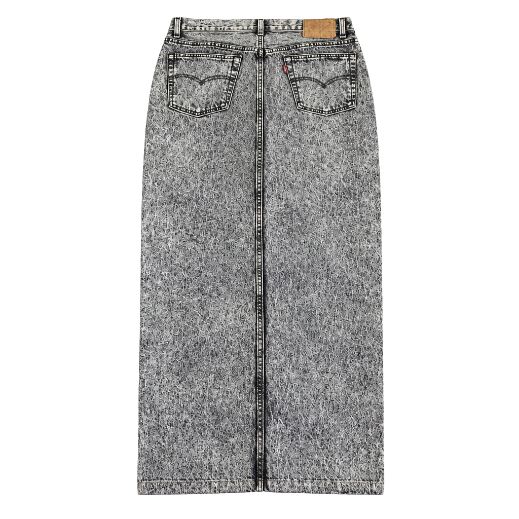 Levi's Vintage Acid Wash Jeans Black White Straight Leg 1