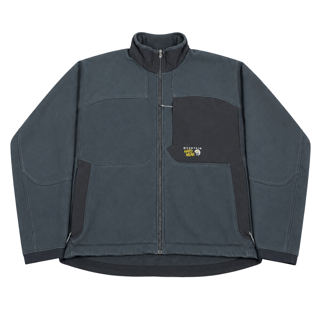 Mountain Hardwear Windstopper Fleece Jacket Size XL Black Gray Full Zip 1