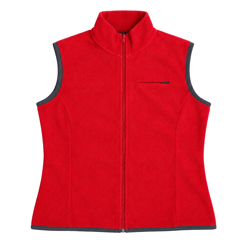 Gap Fleece Vest Size M Red Full Zip Outerwear 1