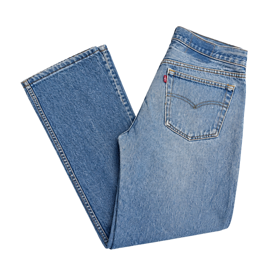 Levi's 501 Straight Leg Jeans Blue Denim 1