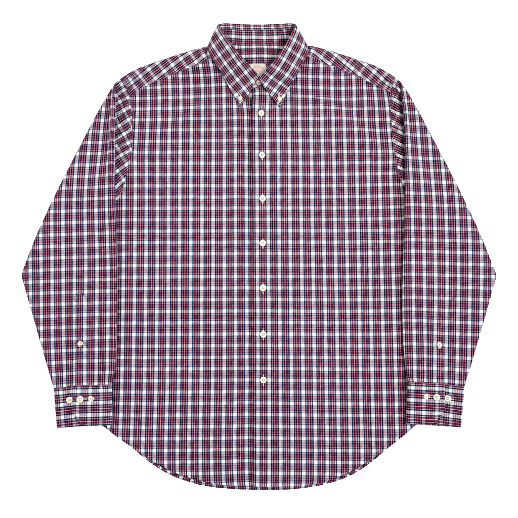 Brooks Brothers Plaid Long Sleeve Button Down Shirt Size L 1