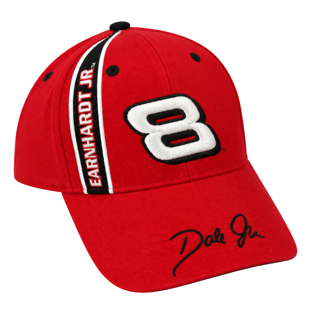 NWT Winners Circle Dale Earnhardt Jr NASCAR #8 Red Adjustable Hat 1