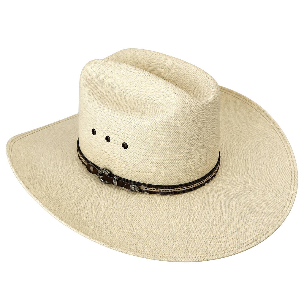 Resistol Cole N Size 7 Straw Cowboy Hat Natural George Strait Collection 10X New 1