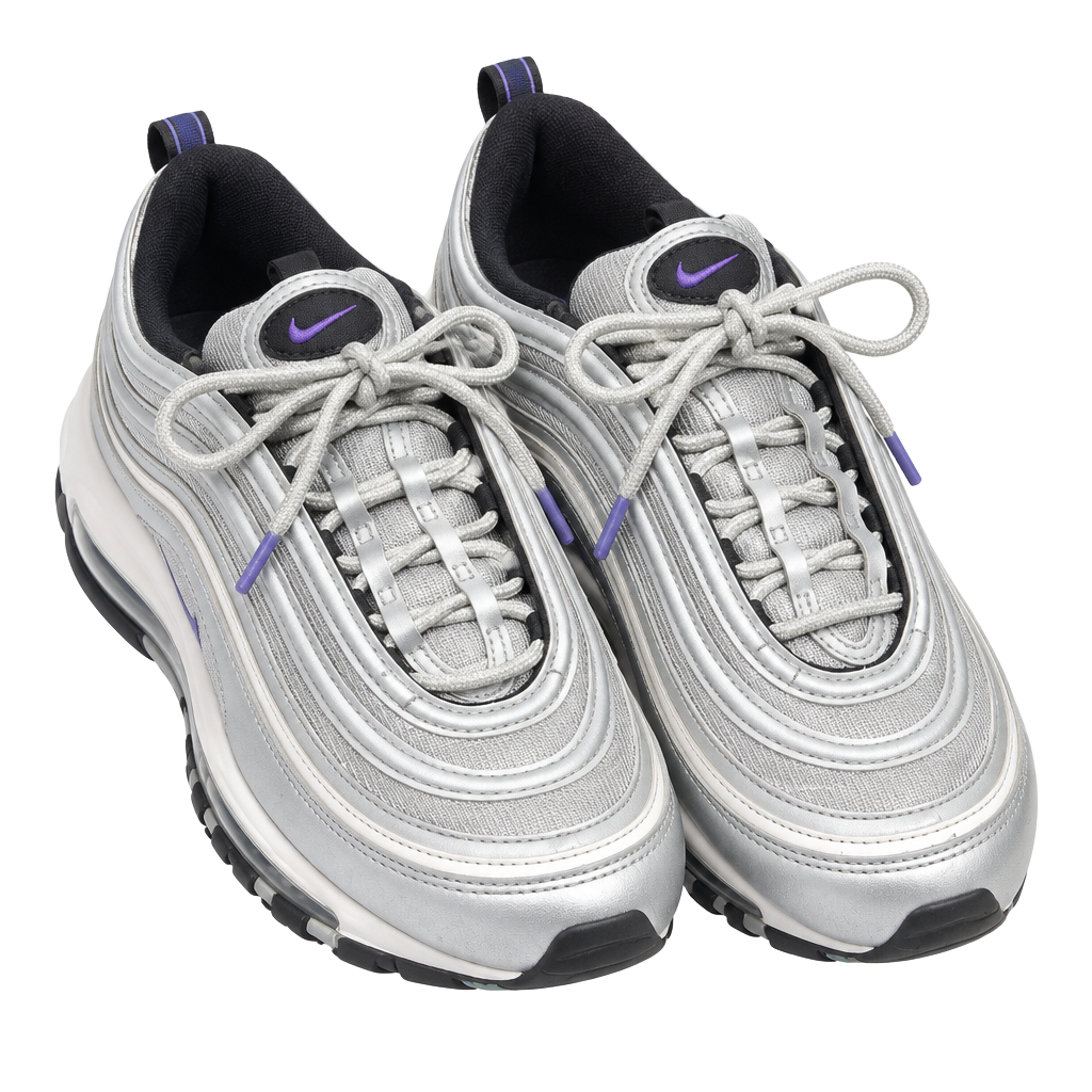 Nike Air Max 97 Size 11 Silver Violet Black Red Black 1