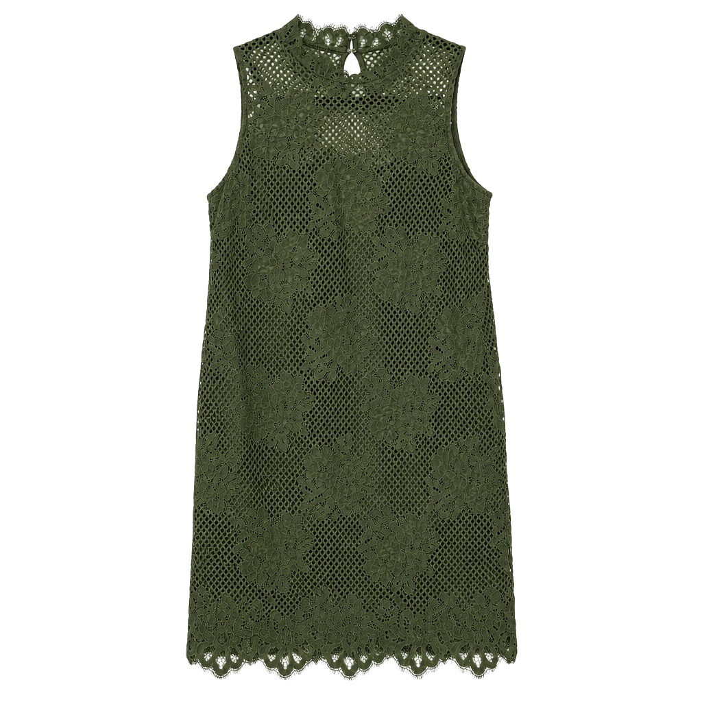 NWT Cato Green Lace Sleeveless Dress 1