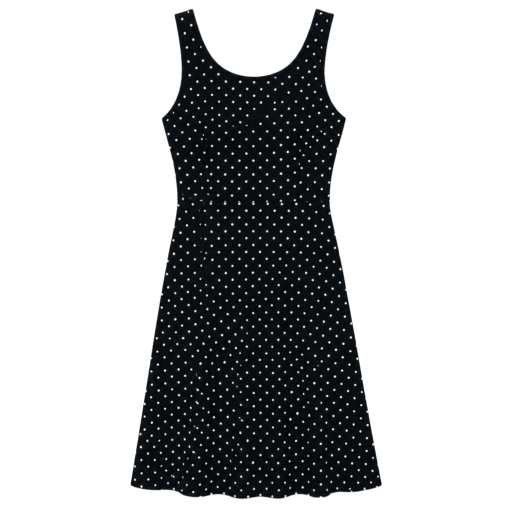 Old Navy Polka Dot Dress Size XS Black White Sleeveless Mini 1