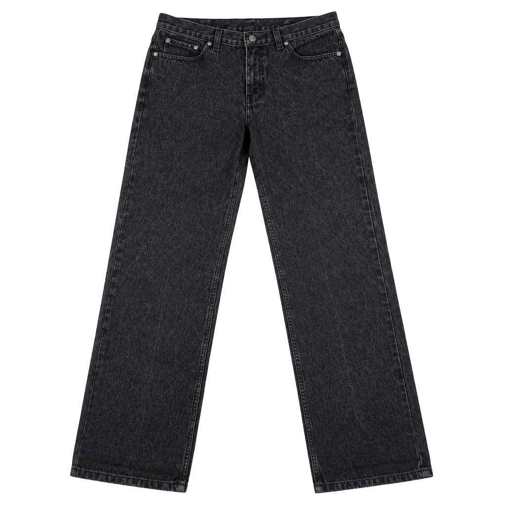 Tommy Hilfiger Vintage Black Denim Straight Leg Jeans 1