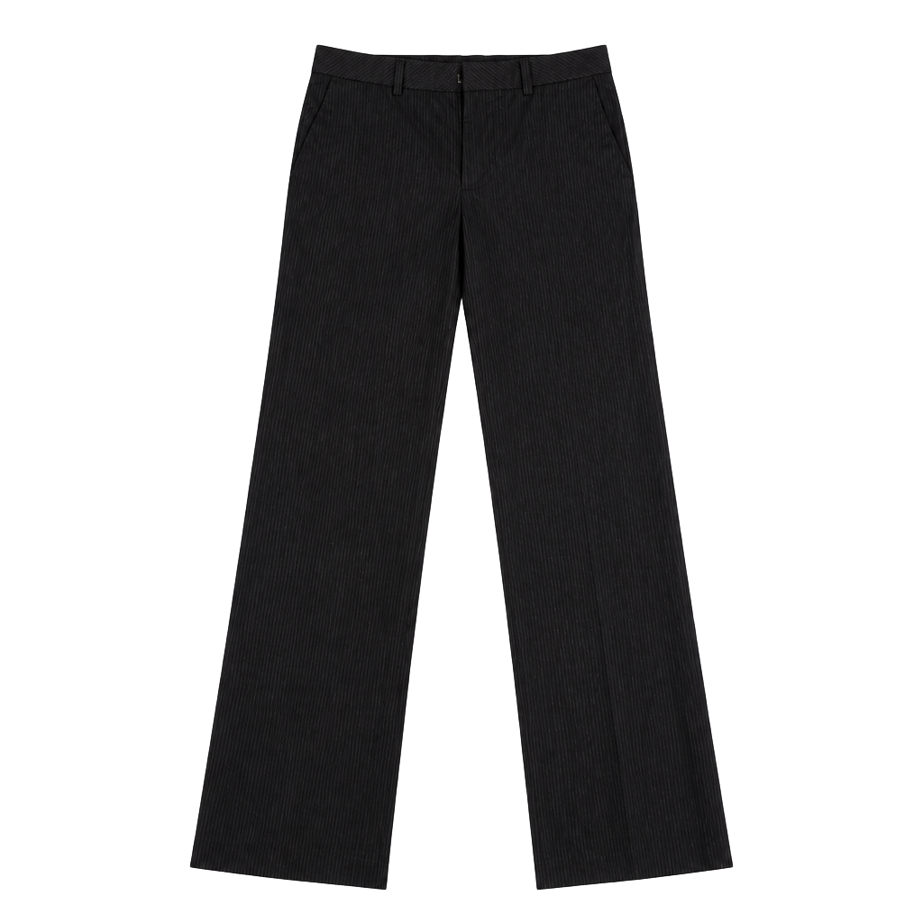 Infrate Black Pinstripe Pants 30x31 Business Casual Trousers 1