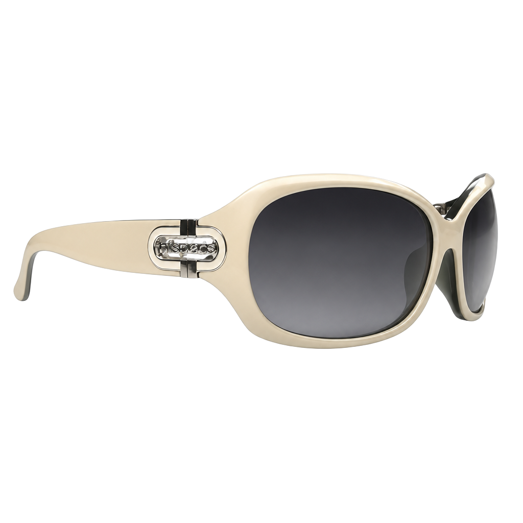 Mispecs Italy Design Y2K Sunglasses Pearl Light Pink/Cream Oversized 1