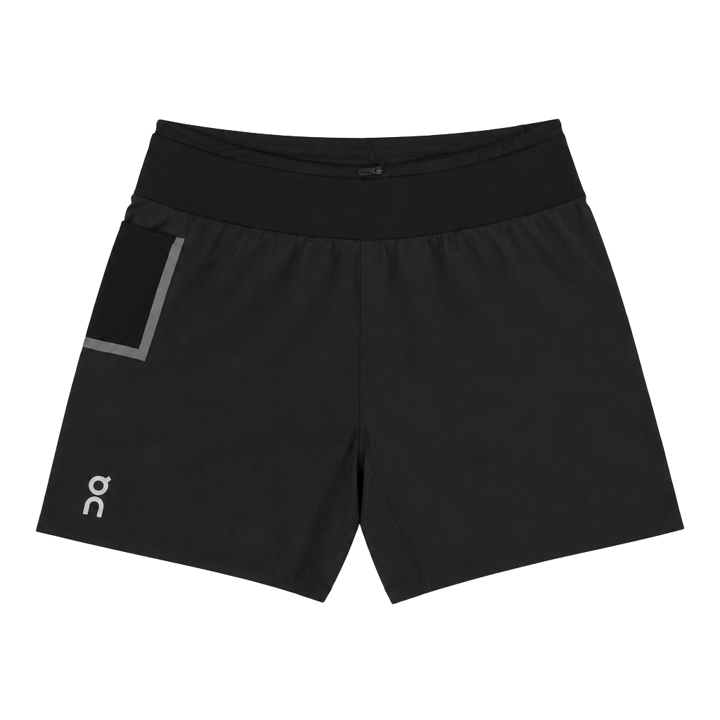Men’s On Cloud Two-Tone Split Running Shorts Dark Gray Front Seafoam Back XL 1