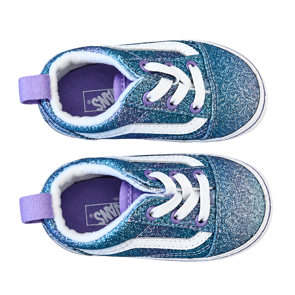 Vans Glitter Toddler Sneakers Blue Purple White 1