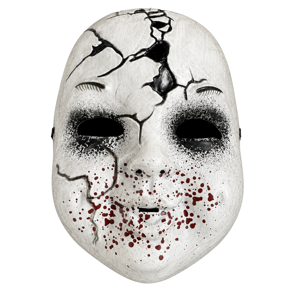 Cracked Doll Mask Halloween Costume Prop 1